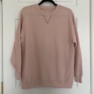EUC XS Aerie Waffle Crewneck